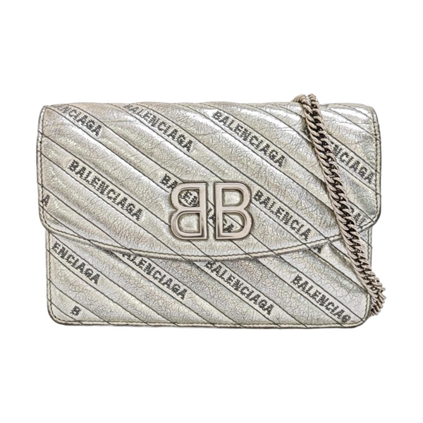 BB Quilted Calfskin Silver