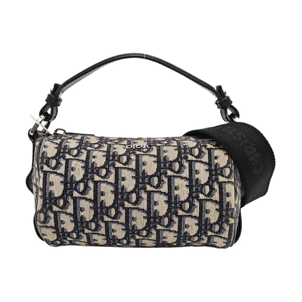 Oblique Canvas Shoulder Bag Beige