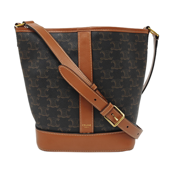 TRIOMPHE CANVAS Small Coated Canvas Brown