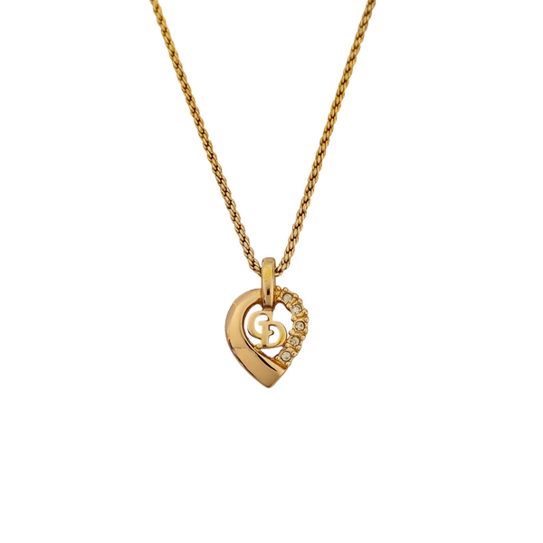 Petit CD Metal Gold Necklace