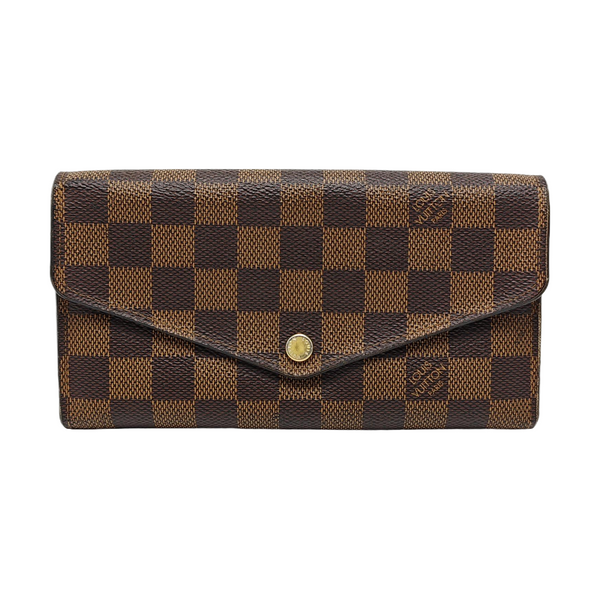 JOSÉPHINE Damier Ebene Coated Canvas Brown Wallet