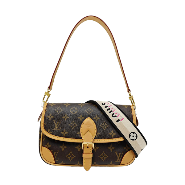 DIANE Monogram Coated Canvas Brown