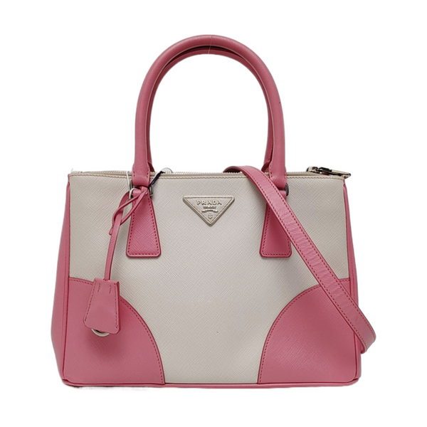 Authenticated pre-owned Galleria Medium Saffiano Calfskin White - Tote Bag at Looply