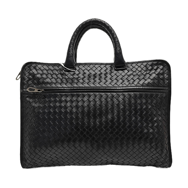 Calfskin Top Handle Bag Black