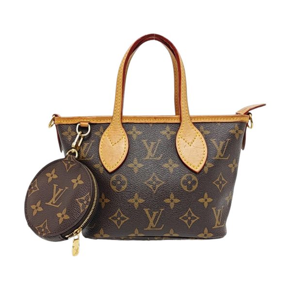 NEVERFULL BB Monogram Coated Canvas Brown