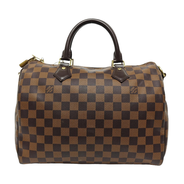 SPEEDY 30 Damier Ebene Coated Canvas Brown