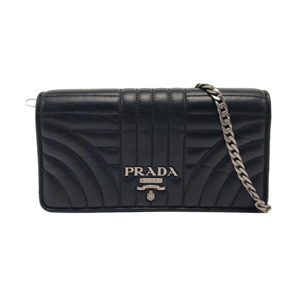 Diagramme Mini Quilted Lambskin Black