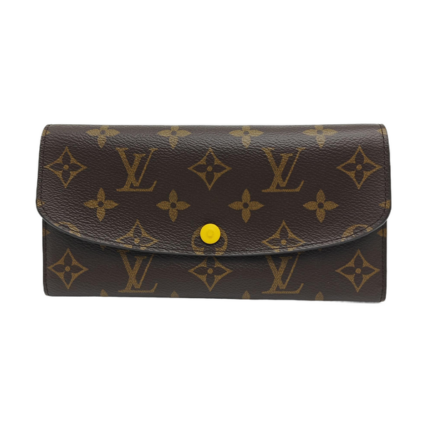 EMILIE Monogram Coated Canvas Brown