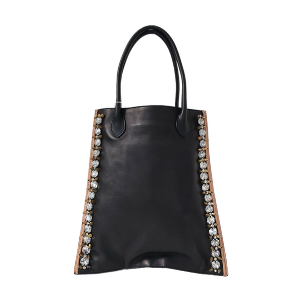 Lambskin Tote Bag Black