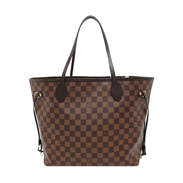 NEVERFULL MM Damier Ebene Coated Canvas Brown
