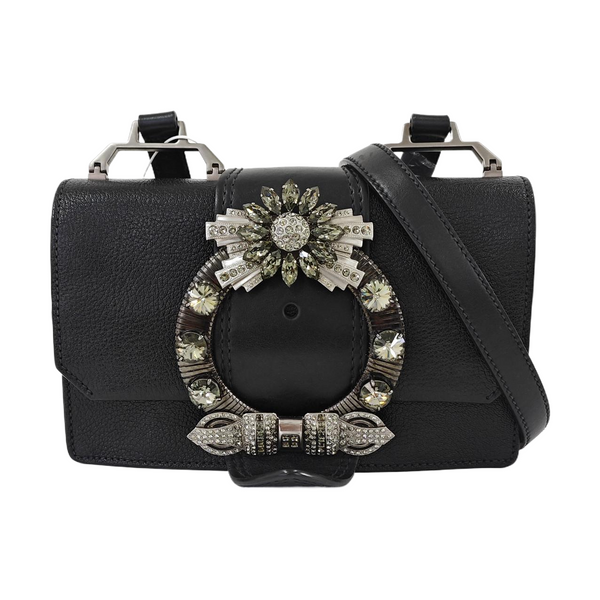 Miu Lady Calfskin Black