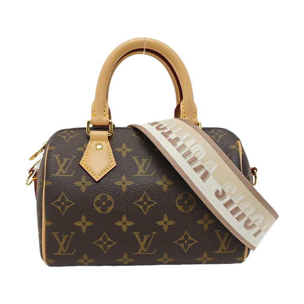 SPEEDY 20 Monogram Coated Canvas Brown
