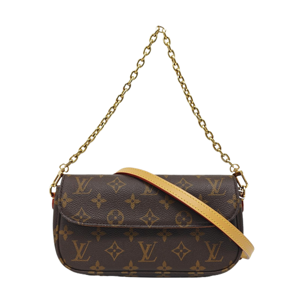 IVY Monogram Coated Canvas Brown