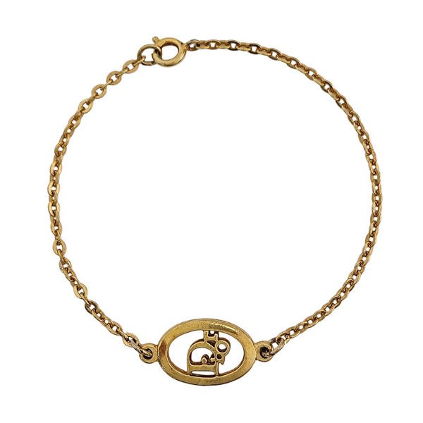 Dior Oblique Metal Gold Bracelet