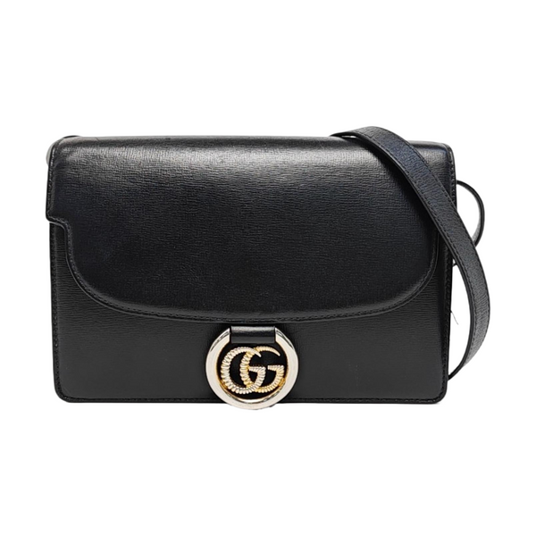GG Ring Small Calfskin Black