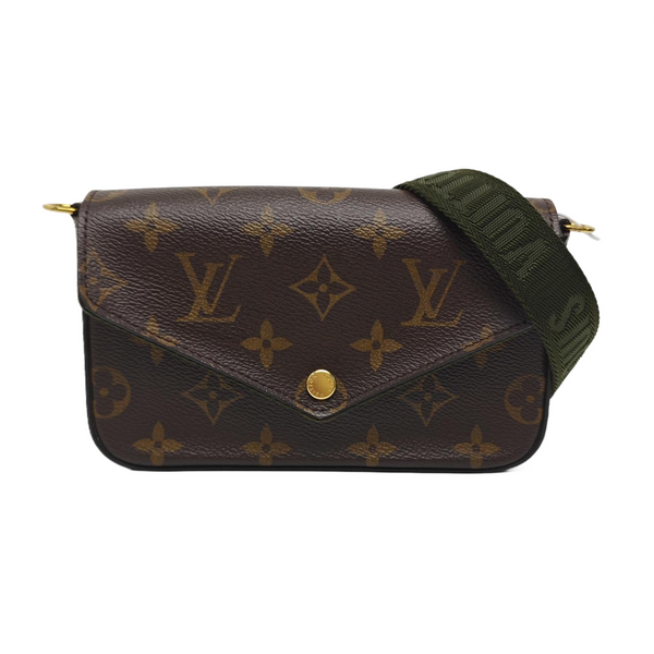 FÉLICIE Monogram Coated Canvas Brown
