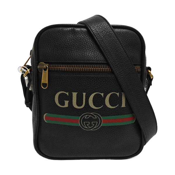 Print Calfskin Black