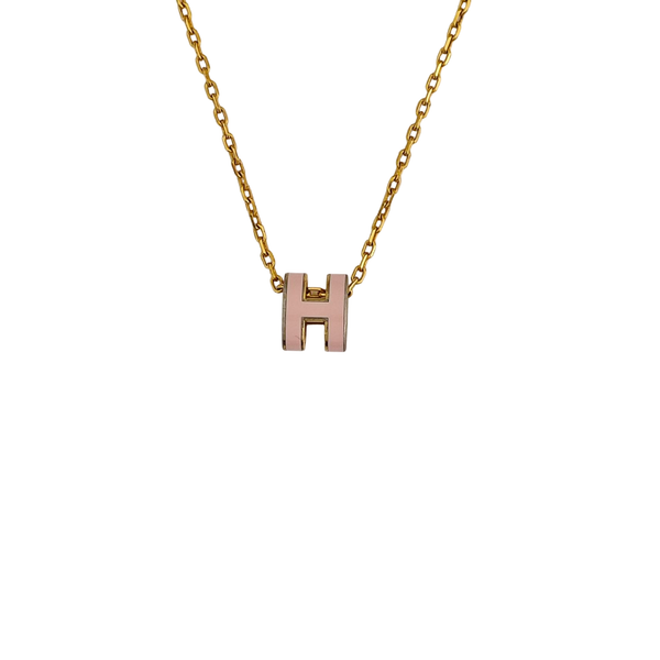 Pop H Metal Gold Necklace
