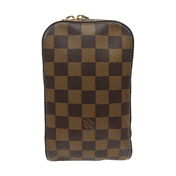 GÉRONIMOS Damier Ebene Coated Canvas Brown