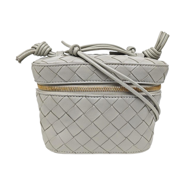 Intrecciato Small Lambskin Gray