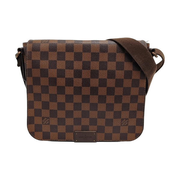 DISTRICT PM Damier Ebene Coated Canvas Brown