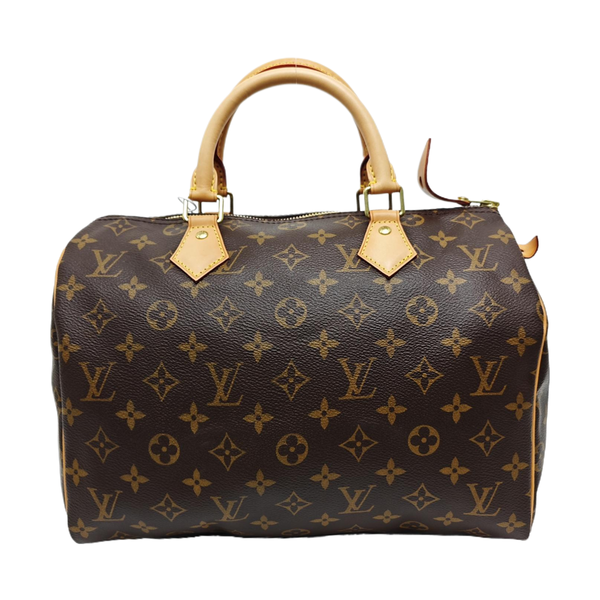 SPEEDY 30 Monogram Coated Canvas Brown