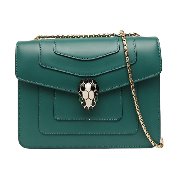 SERPENTI FOREVER Small Calfskin Green