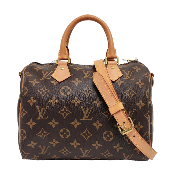 SPEEDY 25 Monogram Coated Canvas Brown
