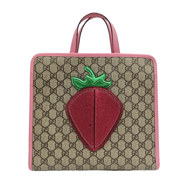 Children’s GG Bucket Monogram Coated Canvas Beige