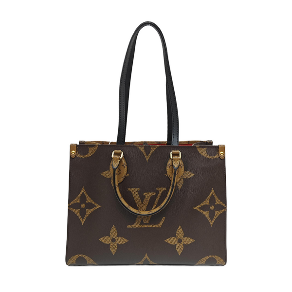 ONTHEGO MM Monogram Coated Canvas Brown