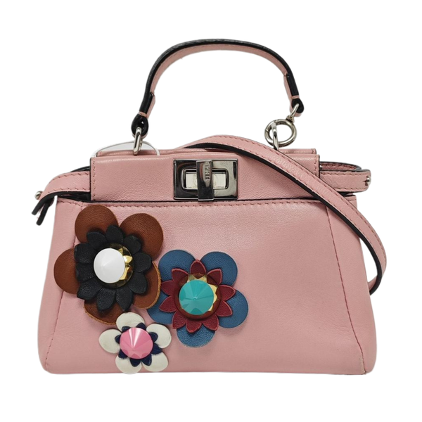 Authenticated pre-owned Peekaboo Mini Calfskin Pink - Shoulder Bag at Looply