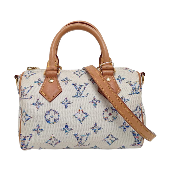SPEEDY 20 Monogram Canvas Beige