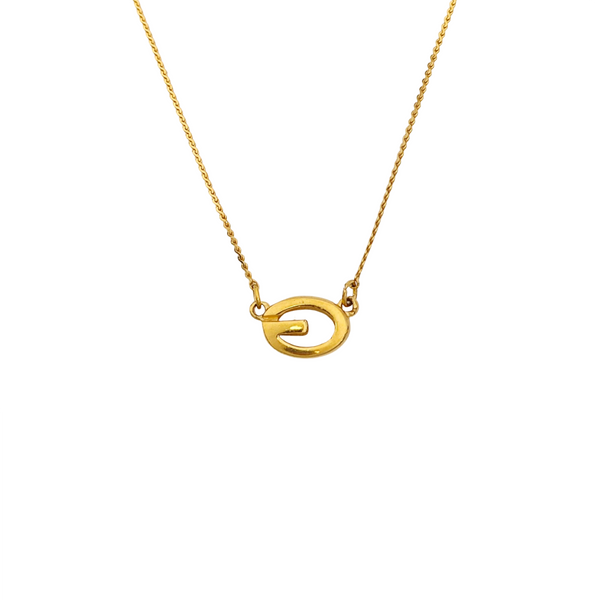 G Link Metal Gold Necklace