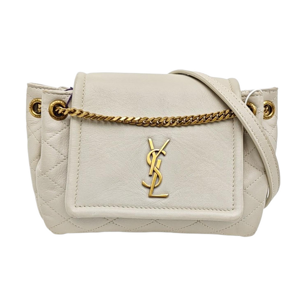 NOLITA Mini Quilted Lambskin White
