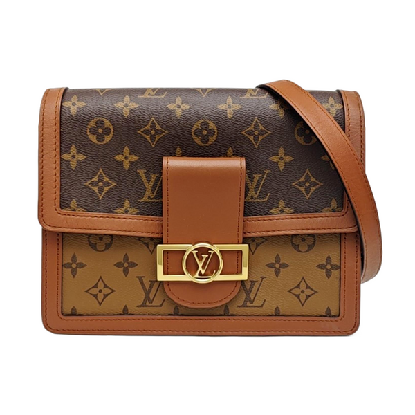 DAUPHINE MM Monogram Coated Canvas Brown