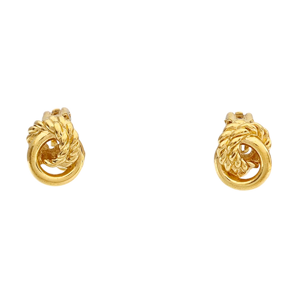 Metal Gold Clip On Earrings