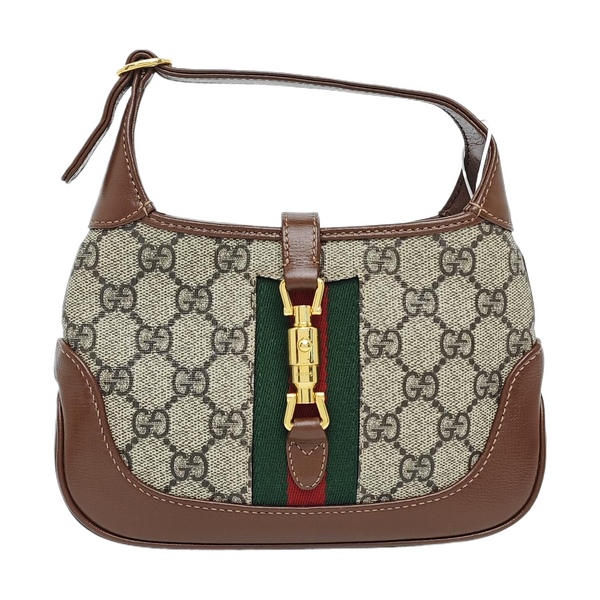 Jackie 1961 Mini Monogram Coated Canvas Beige