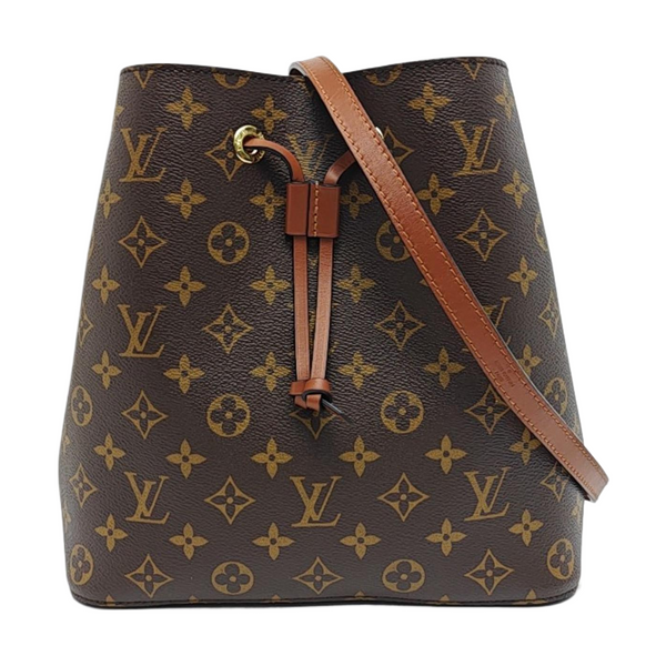 NÉONOÉ MM Monogram Coated Canvas Brown
