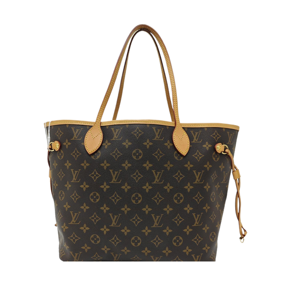 NEVERFULL MM Monogram Coated Canvas Brown