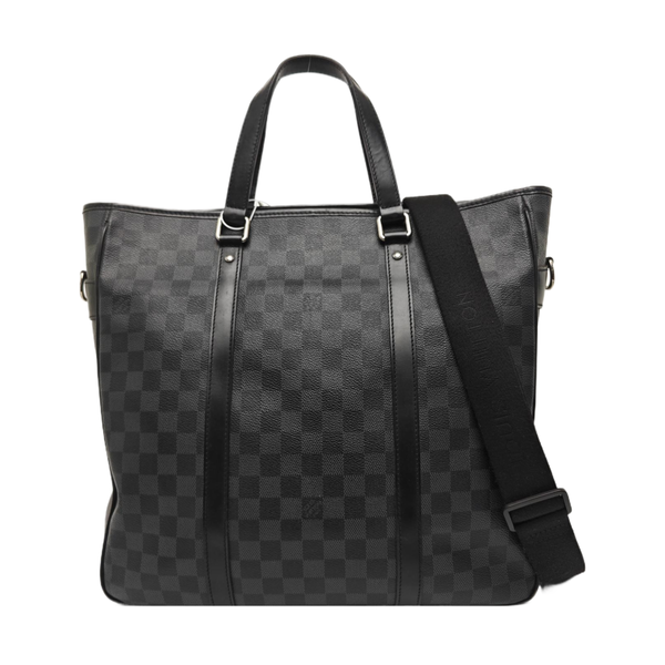 TADAO MM Damier Graphite Coated Canvas Gray