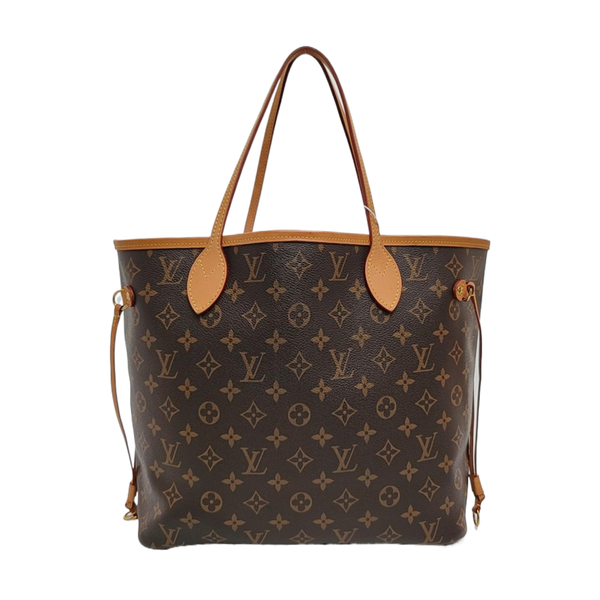 NEVERFULL MM Monogram Coated Canvas Brown