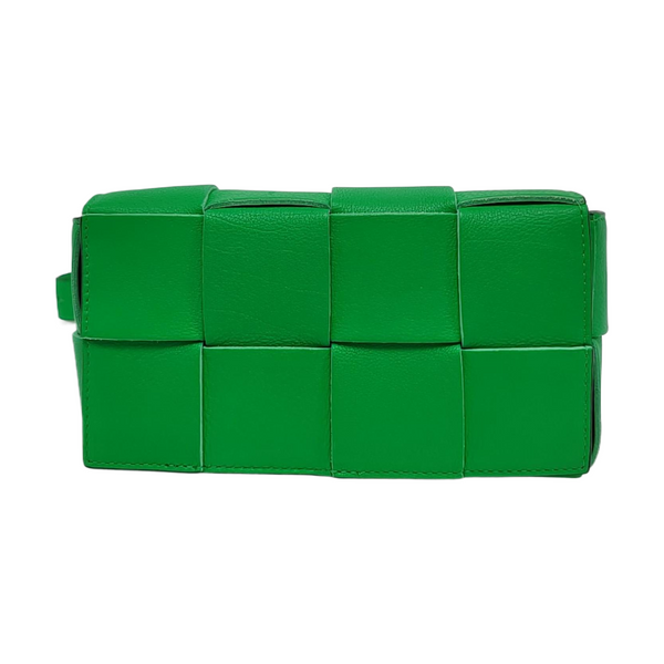 Authenticated pre-owned Cassette Calfskin Green - Belt Bag at Looply