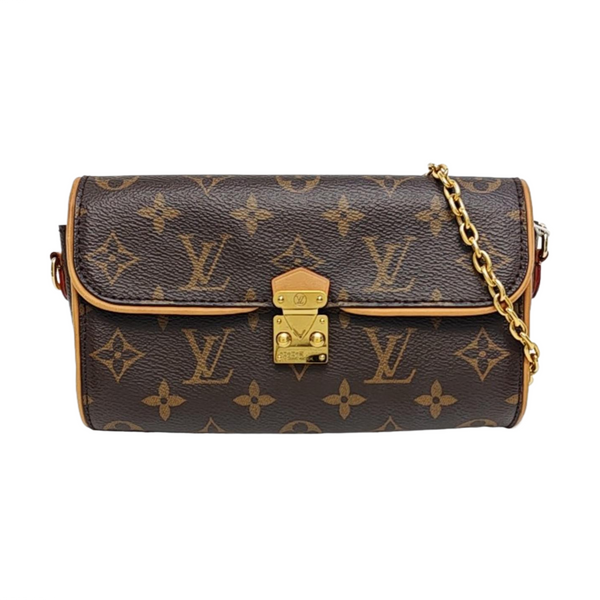 Pochette Camille Monogram Coated Canvas Brown