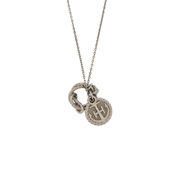 Cordage Metal Silver Necklace