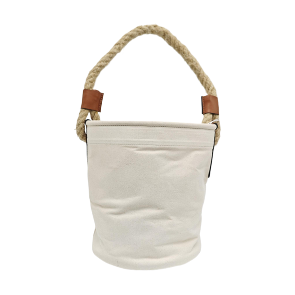 Canvas Bucket Bag White