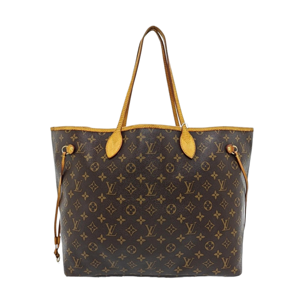 NEVERFULL GM Monogram Coated Canvas Brown