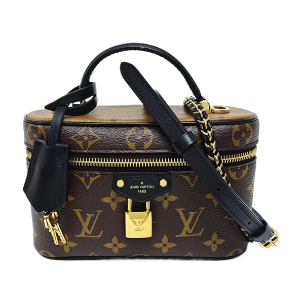 Vanity Chain Pouch Monogram Coated Canvas Brown
