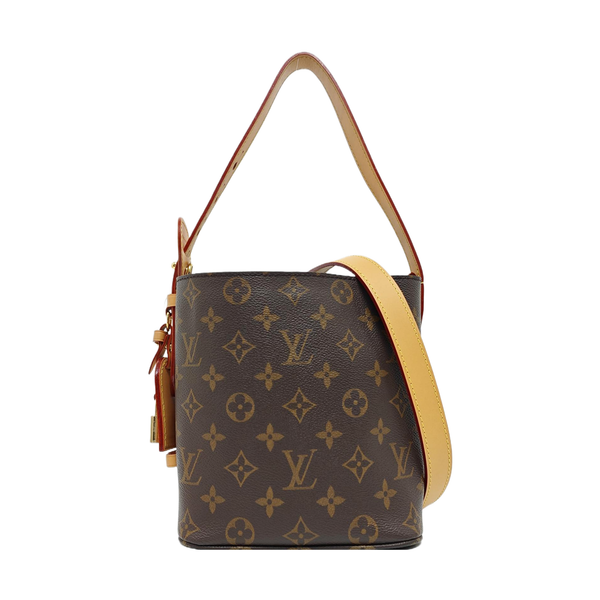 ALL IN Monogram Coated Canvas Brown