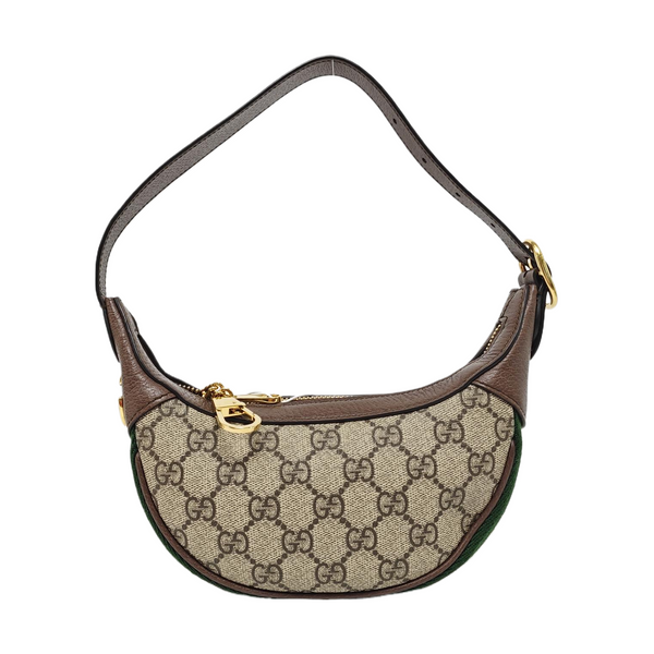 Ophidia Mini Monogram Coated Canvas Beige