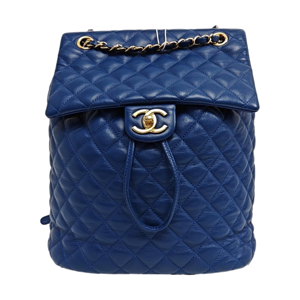 URBAN SPIRIT Large Quilted Lambskin Blue